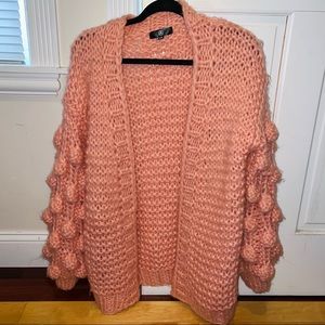 Ink Missguided Bubble Sleeve Cardigan